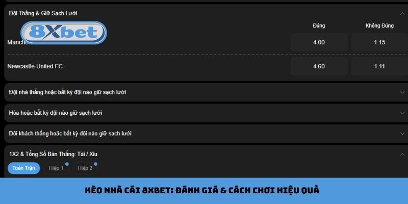 Kèo Nhà Cái 8xbet