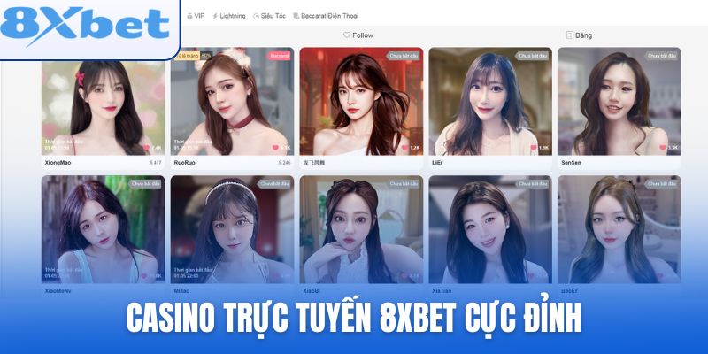 Địa chỉ giải trí casino trực tuyến 8xbet cực đỉnh