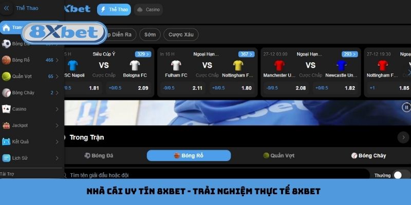 Cùng trải nghiệm thực tế nhà cái uy tín 8xbet - sân chơi chất lượng, xanh chín hàng đầu châu Á hiện nay. Đánh giá khách quan qua những tiêu chí quan trọng nhất.